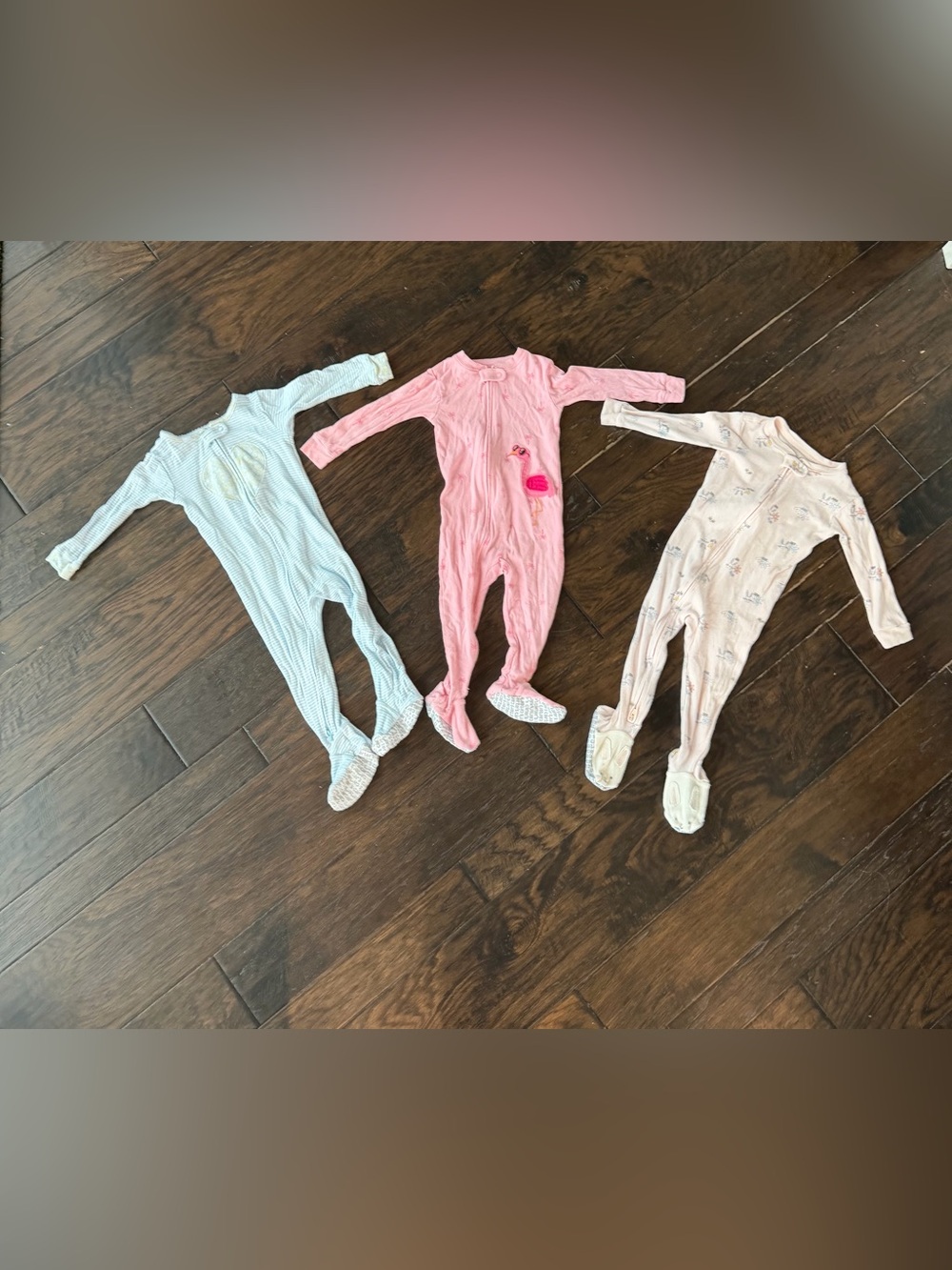 Carter’s Baby Girl Footed Pajamas bundle